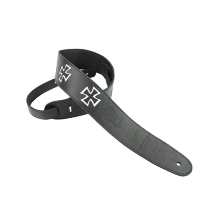 Гитарный ремень Lemmy Kilmister White Cross