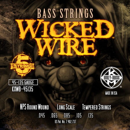 Струны на бас-гитару Kerly Bass Wicked Wire 45-135