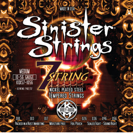 Струны для электрогитары 7-струнной Kerly Sinister Strings 10-56
